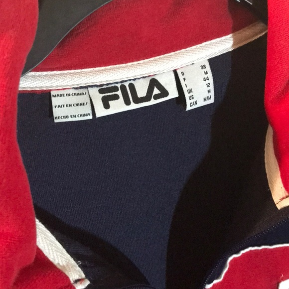 Velour fila jacket/ track top - Picture 2 of 4